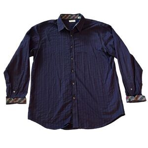 SABLE & STONE Shirt Mens XL L/S Pearl Snap Button Down Cotton